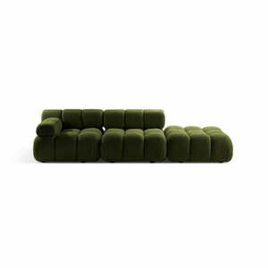 Zielona sofa modułowa z materiału bouclé 288 cm Bellis – Micadoni obraz