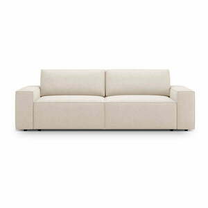 Beżowa rozkładana sofa z materiału bouclé 247 cm Jodie – Micadoni Home obraz