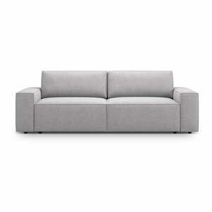 Jasnoszara rozkładana sofa z materiału bouclé 247 cm Jodie – Micadoni Home obraz