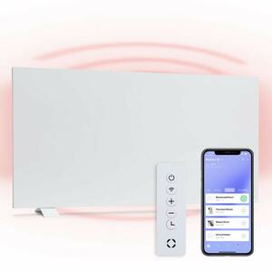 Klarstein Taal Smart, dualny panel grzewczy, grzejnik hybrydowy, 105 x 56 cm, 750 W, programator czasowy, IP25 obraz