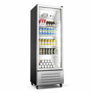 Klarstein GrandCooler lodówka na napoje | 270 l | oświetlenie LED | kółka | 4 półki obraz