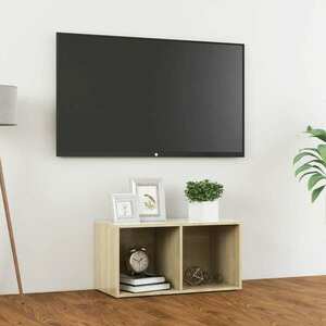 vidaXL Szafka pod TV, dąb sonoma, 72x35x36, 5 cm obraz