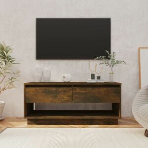 vidaXL Szafka pod TV, przydymiony dąb, 102x41x44 cm obraz