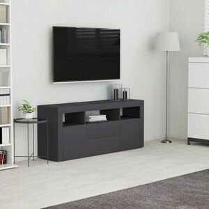 vidaXL Szafka pod TV, szara, 120x30x50 cm, materiał drewnopochodny obraz