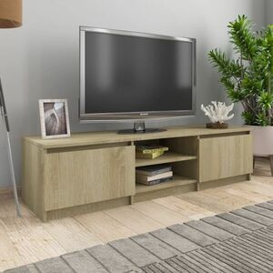 vidaXL Szafka pod TV, dąb sonoma, 140x40x35, 5 cm obraz