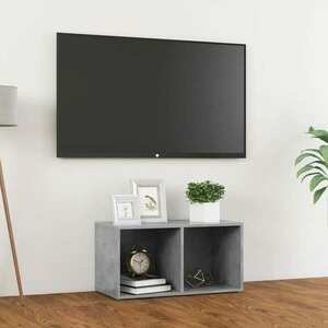 vidaXL Szafka pod TV, szarość betonu, 72x35x36, 5 cm obraz