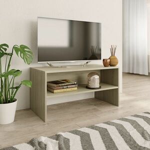 vidaXL Szafka pod TV, dąb sonoma, 80x40x40 cm, materiał drewnopochodny obraz