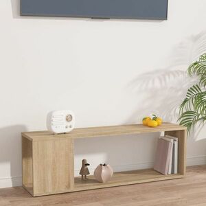 vidaXL Szafka pod TV, dąb sonoma 100x24x32 cm, materiał drewnopochodny obraz