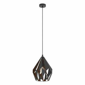 Czarna lampa wisząca z metalowym kloszem ø 31 cm CARLTON 1 – EGLO obraz