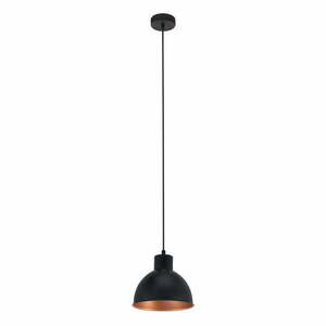 Czarno-brązowa lampa wisząca z metalowym kloszem ø 21 cm TRURO 1 – EGLO obraz