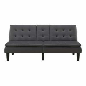 Szara rozkładana sofa z imitacji skóry 191 cm Maine – Støraa obraz