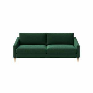 Ciemnozielona aksamitna sofa 200 cm Karoto – Ame Yens obraz