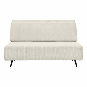 Kremowa sztruksowa rozkładana sofa 140 cm Mallory – Støraa obraz