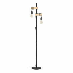 Lampa stojąca LED w czarno-naturalnym kolorze (wysokość 166, 5 cm) TOWNSHEND – EGLO obraz