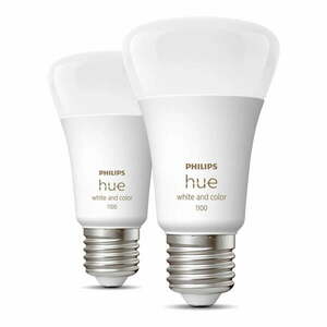 Inteligentne żarówki zestaw 2 szt. LED z gwintem E27, 11 W zestaw 2 szt. White and color ambiance – Philips Hue obraz