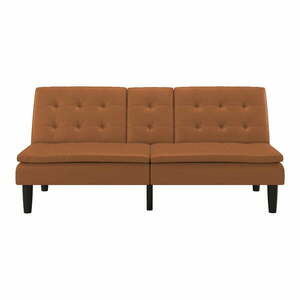 Koniakowa rozkładana sofa z imitacji skóry 191 cm Maine – Støraa obraz