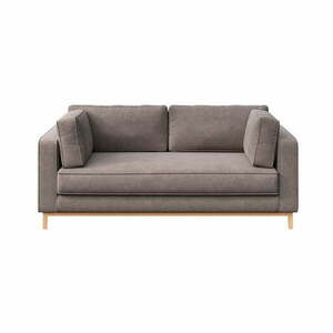 Jasnobrązowa aksamitna sofa 192 cm Celerio – Ame Yens obraz