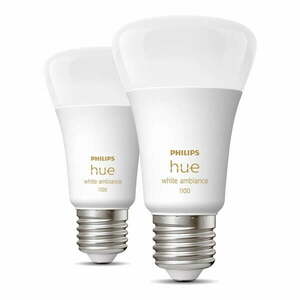 Inteligentne żarówki LED z gwintem E27, 11 W zestaw 2 szt. White ambiance – Philips Hue obraz