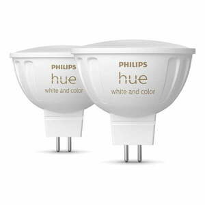 Inteligentne żarówki z gwintem GU 5, 3, 6 W zestaw 2 szt. White and color ambiance – Philips Hue obraz