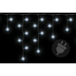 Świąteczny świetlny deszcz - 2, 7 m, 72 LED, zimna biel obraz