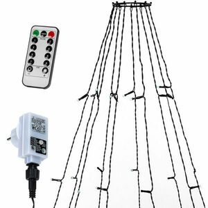 Voltronic Łańcuch świetlny w kształcie stożka 360LED zimny b obraz