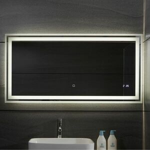 AQUAMARIN LUSTRO ŁAZIENKOWE LED, 120 X 60 CM obraz