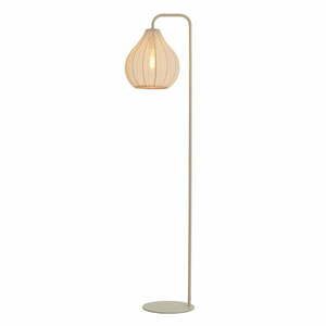 Beżowa lampa stojąca z tekstylnym kloszem (wysokość 156, 5 cm) Elati – Light & Living obraz