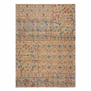 Dywan z mieszanki juty tkany ręcznie w naturalnym kolorze 160x230 cm Taylor Patchwork – Flair Rugs obraz