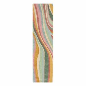 Wełniany chodnik tkany ręcznie 60x230 cm Abstract Flow – Flair Rugs obraz