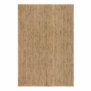 Zielono-naturalny dwustronny dywan z juty tkany ręcznie 200x290 cm Jute Boucle Green – Flair Rugs obraz