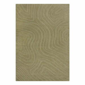 Wełniany dywan tkany ręcznie w kolorze khaki 200x290 cm Mesmerise Sage – Flair Rugs obraz