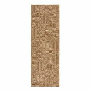 Chodnik odpowiedni na zewnątrz w naturalnym kolorze 80x230 cm Nora Diamond – Flair Rugs obraz