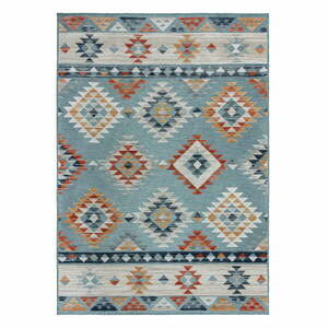 Niebieski dywan odpowiedni na zewnątrz 120x170 cm Avery Blue – Flair Rugs obraz