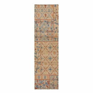 Chodnik z mieszanki juty tkany ręcznie w naturalnym kolorze 60x230 cm Taylor Patchwork – Flair Rugs obraz