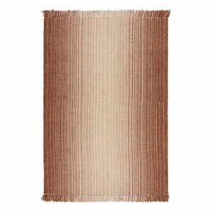 Czerwony dwustronny dywan z mieszanki juty tkany ręcznie 120x170 cm Jute Ombre Red – Flair Rugs obraz