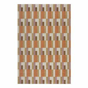 Pomarańczowo-naturalny dywan 155x230 cm Riley Block Geo – Flair Rugs obraz