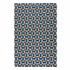 Niebieski dywan 120x170 cm Lennox Geometric – Flair Rugs obraz