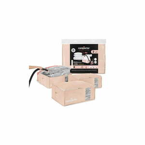 Plastikowe pojemniki próżniowe do przechowywania ubrań zestaw 3 szt. 65x45x27 cm Pink Edition – Compactor obraz