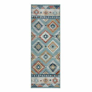 Niebieski chodnik odpowiedni na zewnątrz 80x230 cm Avery Blue – Flair Rugs obraz