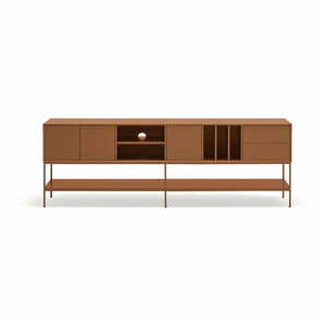 Ceglasta szafka pod TV 220x74x45 cm Platt – Teulat obraz