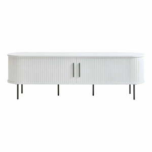 Biała szafka pod TV 180x56x45 cm Nola – Unique Furniture obraz