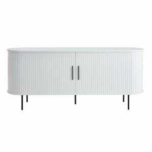 Biała komoda z drzwiami przesuwnymi 180x76x45 cm Nola – Unique Furniture obraz