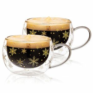 4Home Szklanka termiczna na cappuccino Snow Hot&Cool 270 ml, 2 szt. obraz