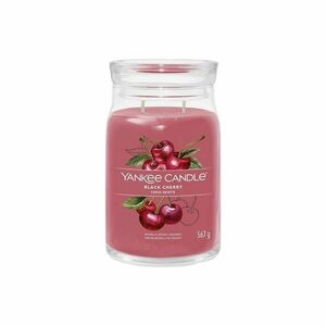 Yankee Candle świeczka zapachowa Signature w szkle duża Black Cherry, 567 g obraz