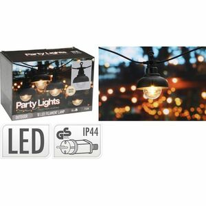 Zewnętrzny łańcuch imprezowy LED Marco, 4, 5 m, 10żarówek LED, IP 44 obraz