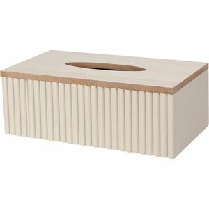 Pudełko na chusteczki higieniczne Stripes beige, 25 x 13, 5 x 9 cm obraz