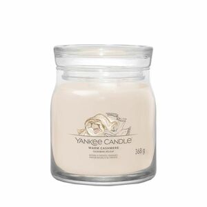 Yankee Candle świeczka zapachowa Signature w szkle średnia Warm Cashmere, 368 g obraz