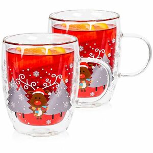 4Home Szklanka termiczna Mug Reindeer Hot&Cool 270 ml, 2 szt. obraz