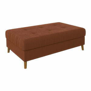 Ceglasta sztruksowa sofa 118 cm Ariella – Ropez obraz