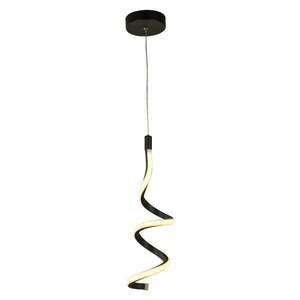 Czarna metalowa lampa wisząca LED ø 12 cm Hilton – Squid Lighting obraz